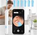Cure-oreille intelligent avec caméra 5MP, sans fil, à puce Wi-Fi dédiée, en métal et caoutchouc, pour l'élimination du cérumen, avec éclairage LED, de Chine
